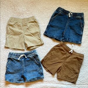 Kids Casual Shorts Set - Blue, Tan, Brown
